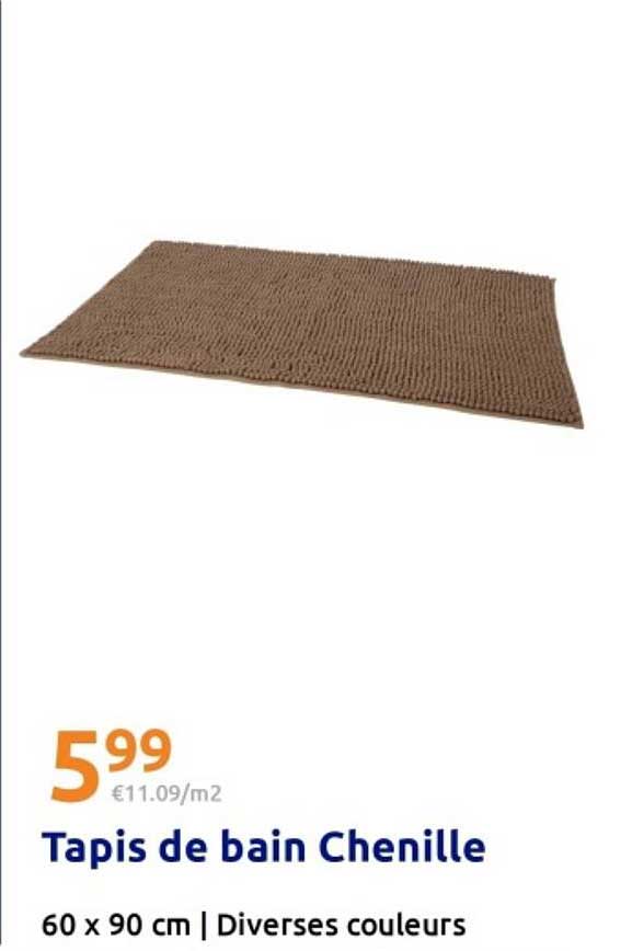 Tapis de bain Chenille