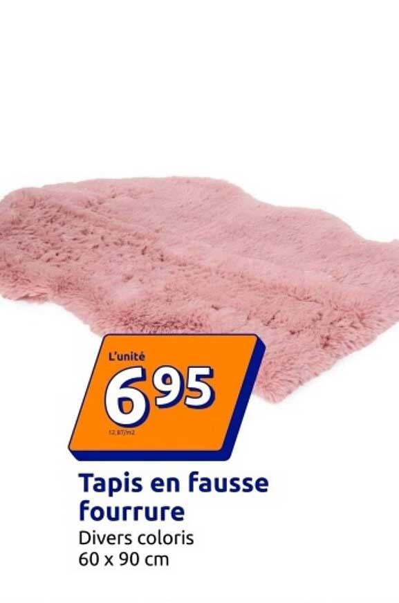 Tapis en fausse fourrure