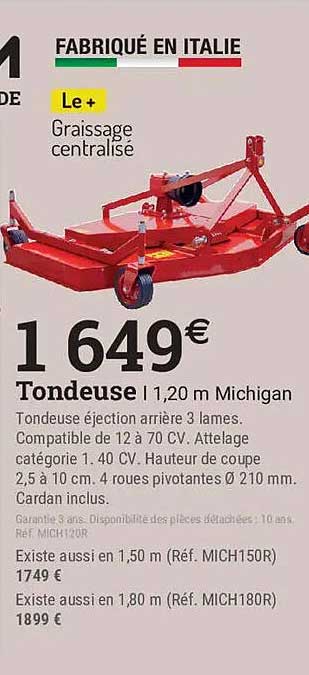 TONDEUSE | 1,20 m Michigan