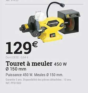 Touret à meuler 450 W Ø 150 mm