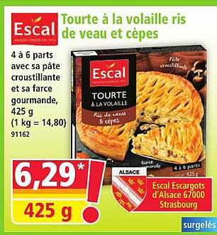 Tourte à la volaille ris de veau et cèpes