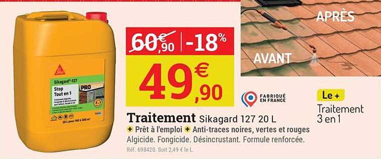 Traitement Sikagard 127 20 L