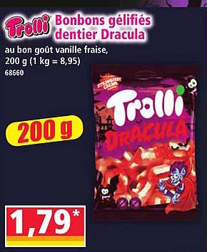 Trolli Bonbons gélifiés dentier Dracula