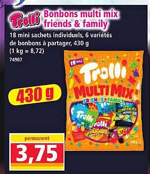 Trolli Bonbons multi mix friends & family