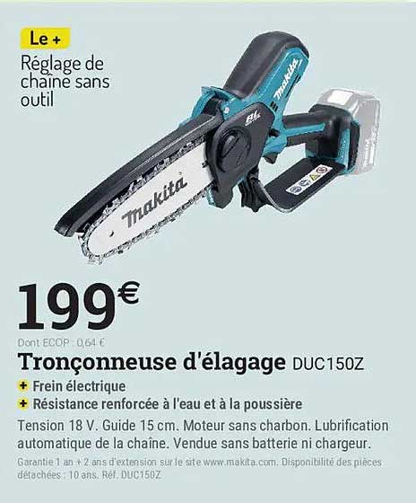 Tronçonneuse d’élagage DUC150Z
