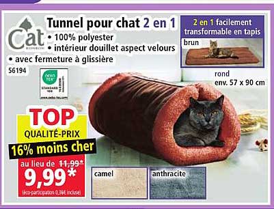 Tunnel pour chat 2 en 1
