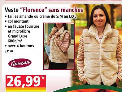 Veste “Florence” sans manches