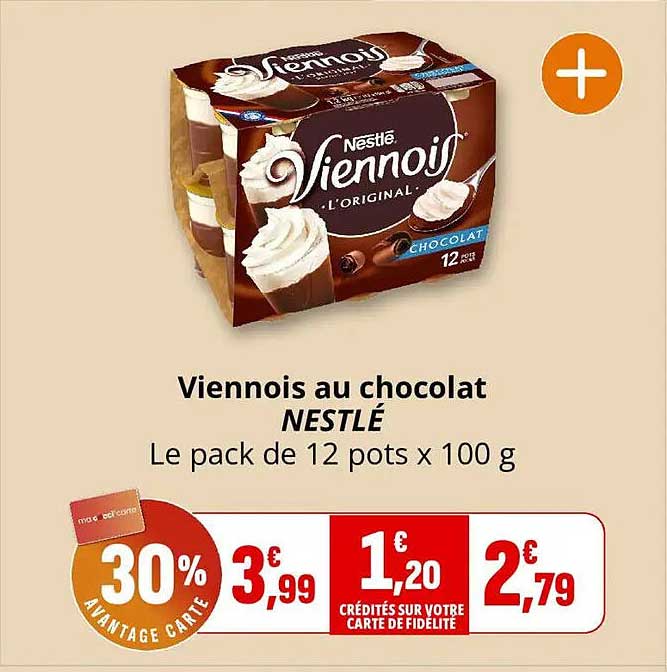 Viennois au chocolat NESTLÉ