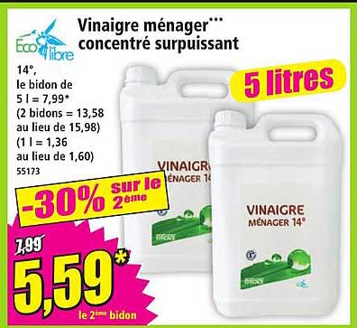 Vinaigre ménager*** concentré surpuissant
