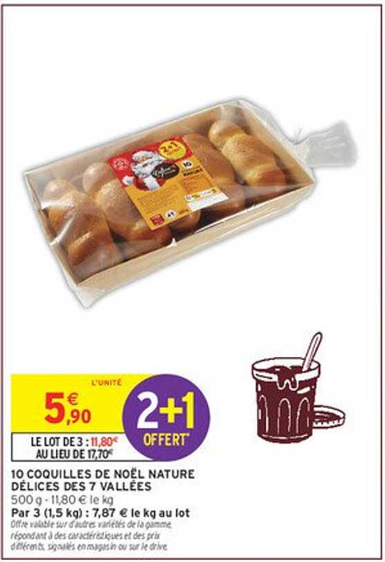 10 COQUILLES DE NOËL NATURE DÉLICES DES 7 VALLÉES