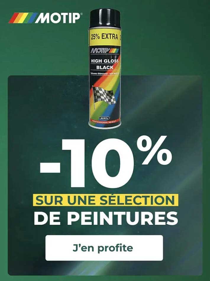 -10% SUR UNE SÉLECTION DE PEINTURES