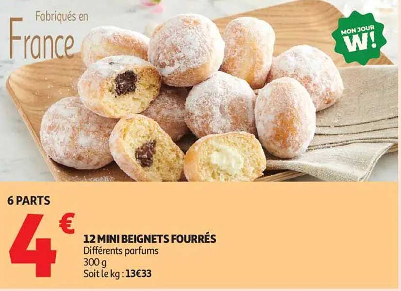 12 MINI BEIGNETS FOURRÉS