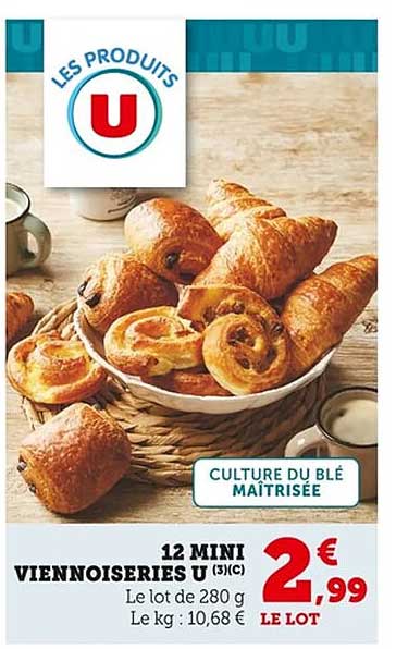 12 MINI VIENNOISERIES U (3/C)