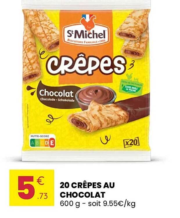 20 CRÊPES AU CHOCOLAT