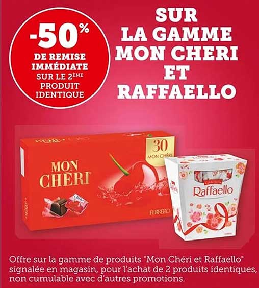 -50% de remise immédiate sur le 2ème produit identique