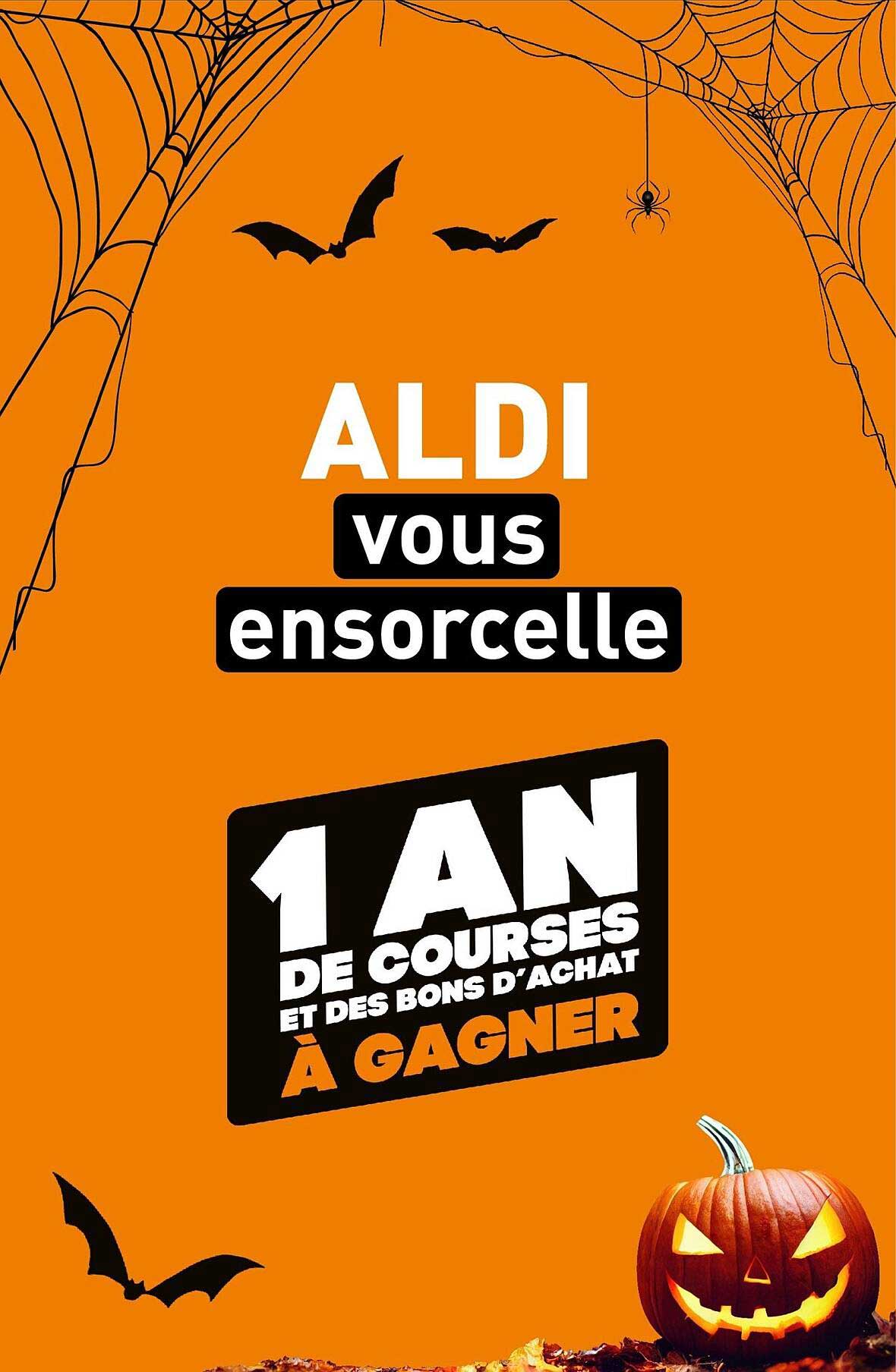 ALDI vous ensorcelle - 1 AN de courses et des bons d'achat à gagner