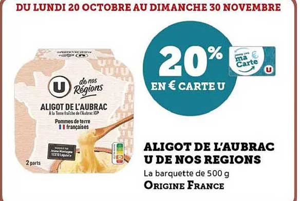 ALIGOT DE L'AUBRAC U DE NOS REGIONS