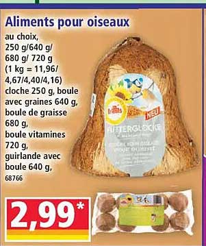 Aliments pour oiseaux
