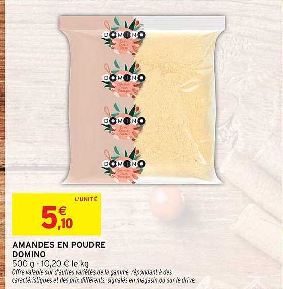 AMANDES EN POUDRE DOMINO