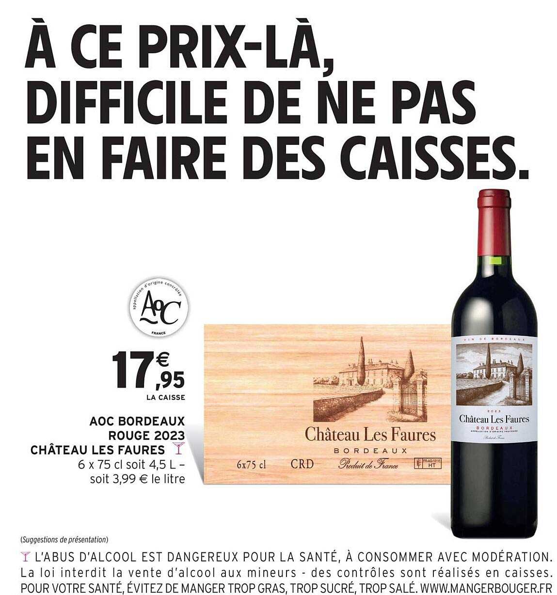 AOC BORDEAUX ROUGE 2023 CHÂTEAU LES FAURES