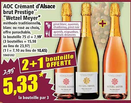 AOC Crémant d'Alsace brut Prestige "Wetzel Meyer"