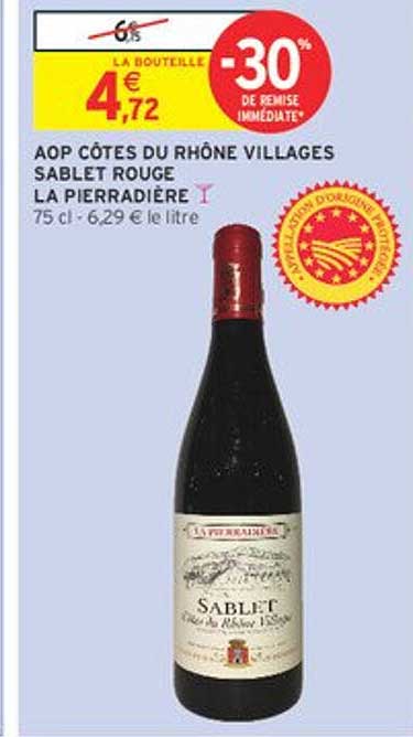 AOP Côtes du Rhône Villages Sablet Rouge La Pierradière