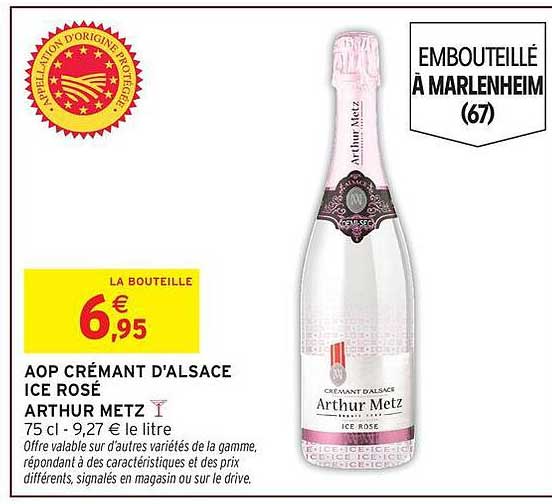 AOP CRÉMANT D'ALSACE ICE ROSÉ ARTHUR METZ