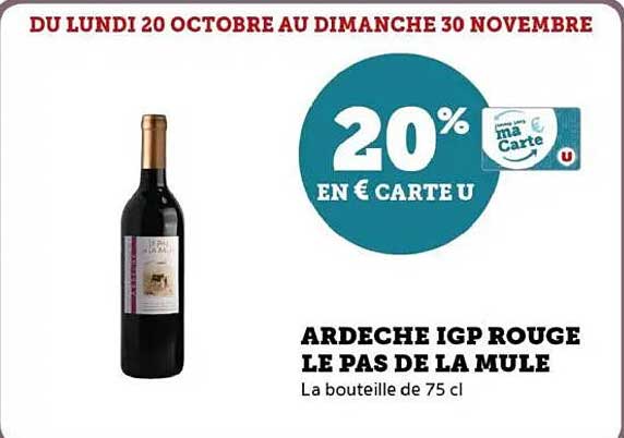 ARDECHE IGP ROUGE LE PAS DE LA MULE