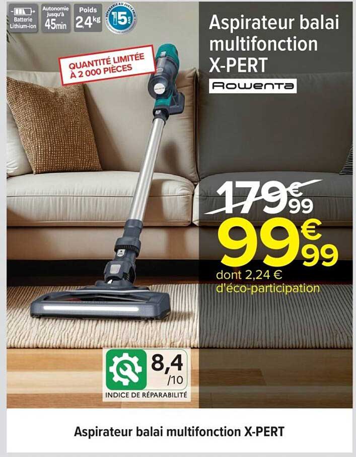 Aspirateur balai multifonction X-PERT