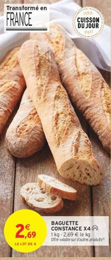 BAGUETTE CONSTANCE X4