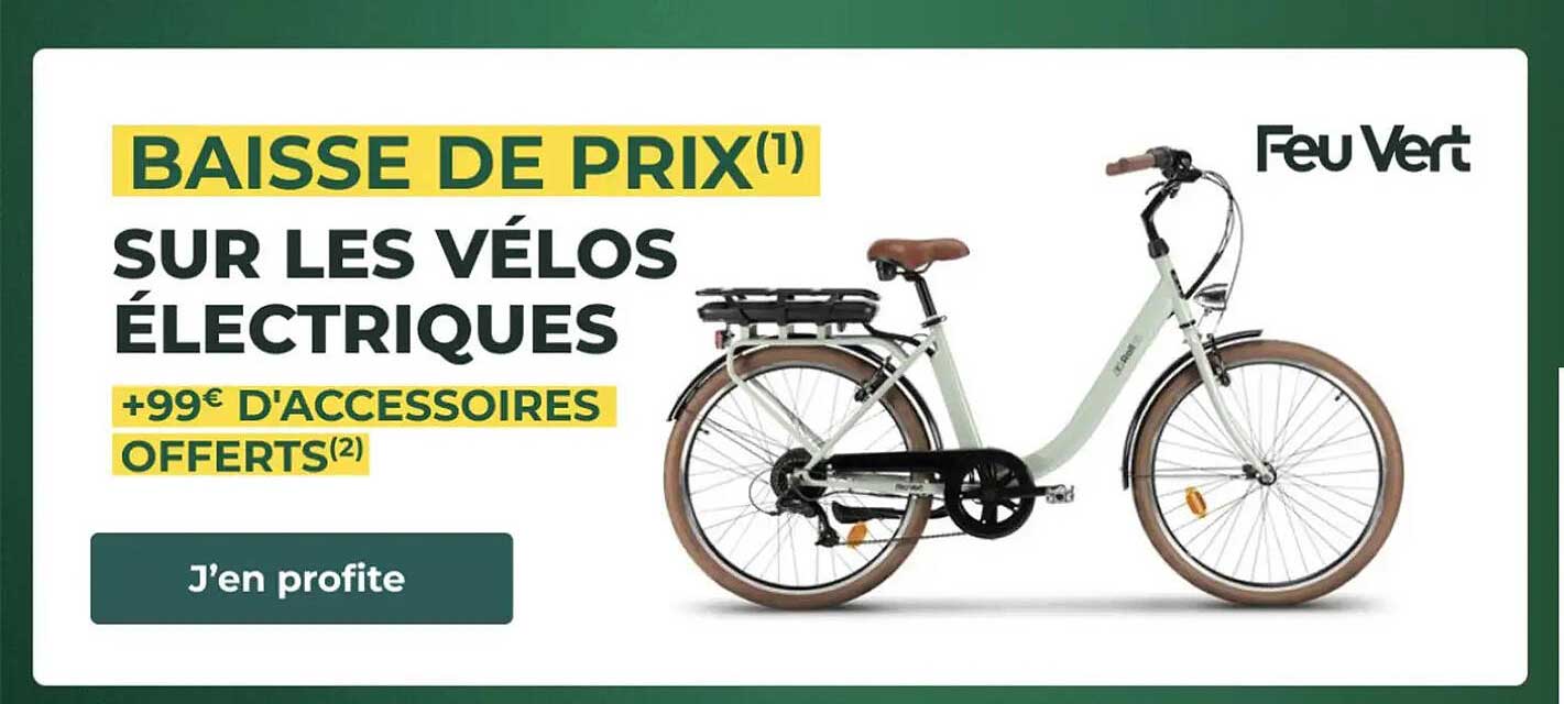BAISSE DE PRIX(1) SUR LES VÉLOS ÉLECTRIQUES
