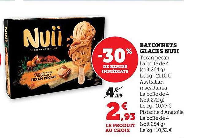 BATONNETS GLACES NUII
