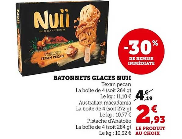 BATONNETS GLACES NUII