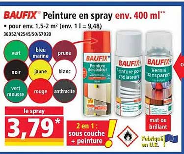 BAUFIX Peinture en spray env. 400 ml**