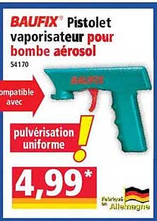 BAUFIX Pistolet vaporisateur pour bombe aérosol