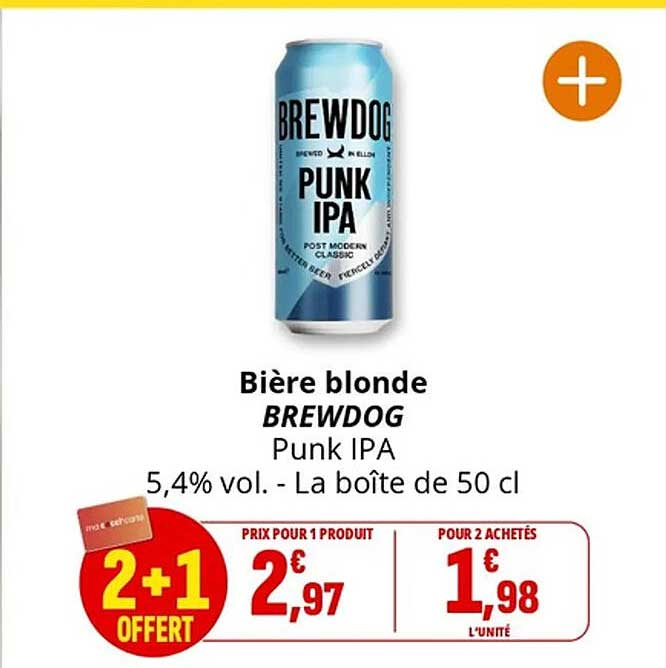Bière blonde BREWDOG Punk IPA