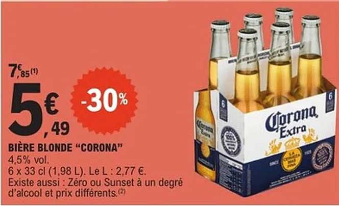 Bière blonde "CORONA"