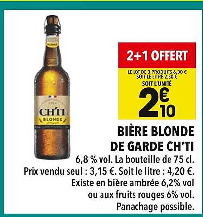 BIÈRE BLONDE DE GARDE CH'TI