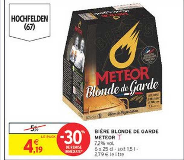 BIÈRE BLONDE DE GARDE METEOR
