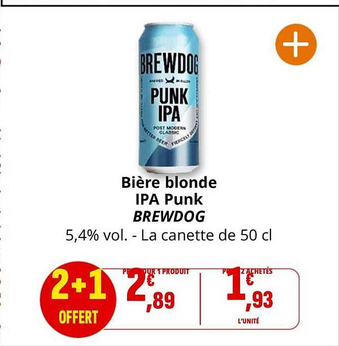 Bière blonde IPA Punk BREWDOG