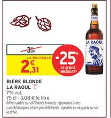 BIÈRE BLONDE LA RAOUL