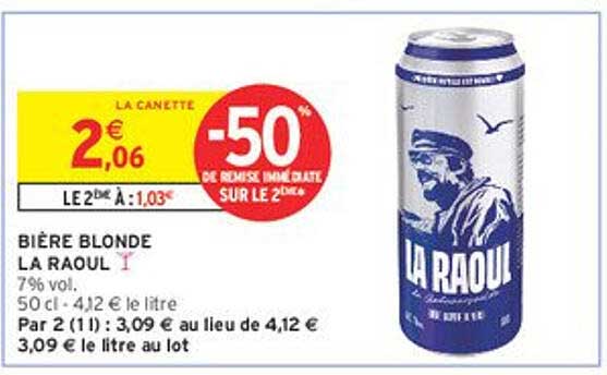 BIÈRE BLONDE LA RAOUL