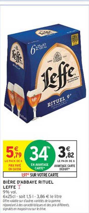 BIÈRE D'ABAYE RITUEL LEFFE 1