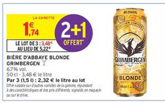 Bière d'Abbaye Blonde Grimbergen