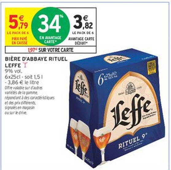 Bière d'Abbaye Rituel Leffe