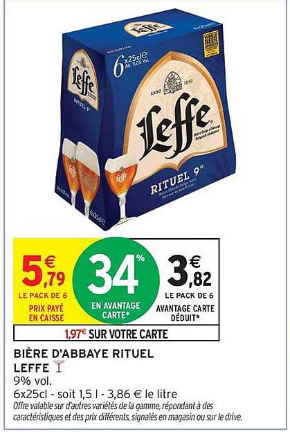 Bière d'Abbaye Rituel Leffe