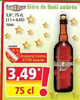 Bière de Noël ambrée