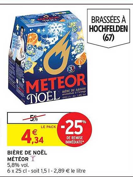 BIÈRE DE NOËL MÉTEOR
