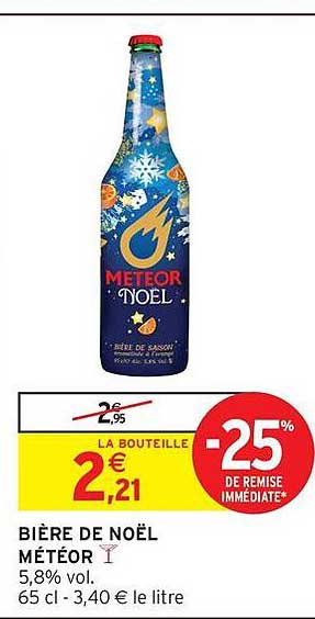 BIÈRE DE NOËL MÉTÉOR