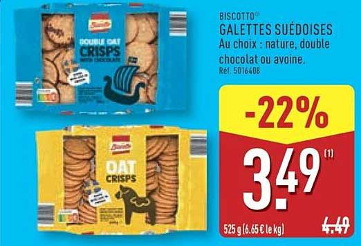 BISCOTTO® GALETTES SUÉDOISES